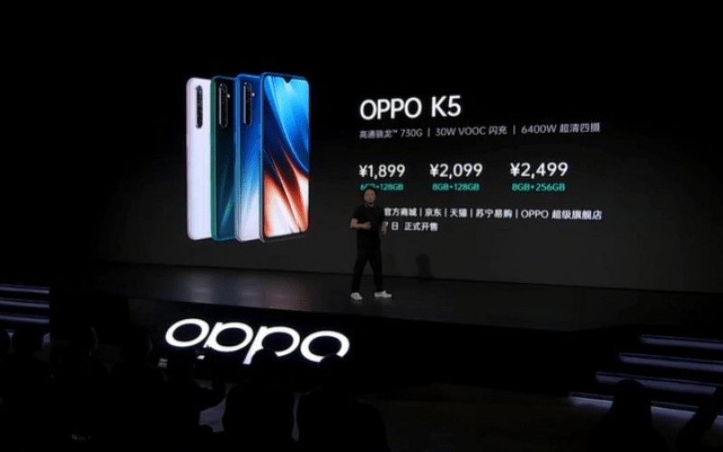 OPPO K5 發布:驍龍730G、最高 8+256GB、6400萬四攝、30W VOOC 4.0快充