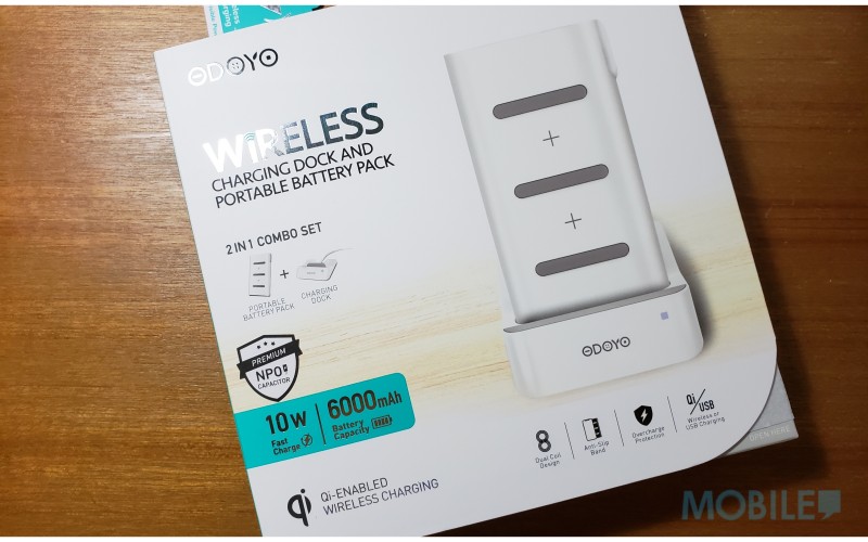 擁有6000mAh的流動無線充電，ODOYO XC25 Wireless Charger!