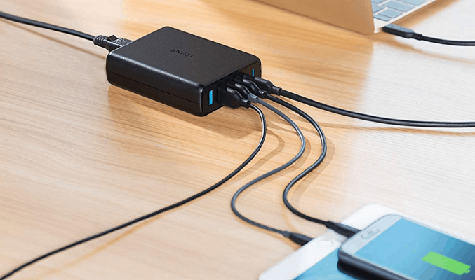 Anker – PowerPort Speed PD 5 USB-C 快速充電器 一次過充晒幾部機