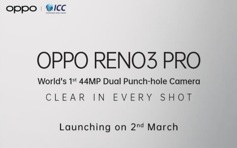 提升至亿像素镜头，OPPO Reno 3 Pro 国际版于3月2日发布！