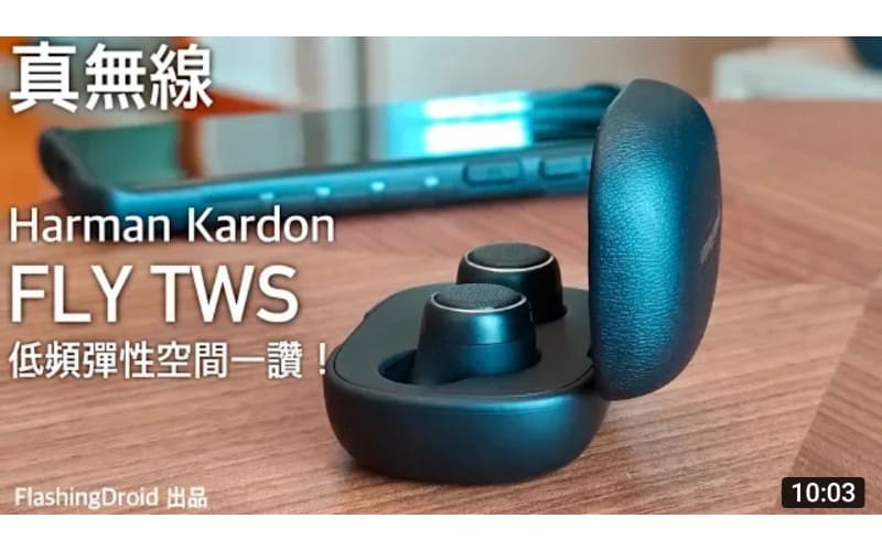 【高級皮革質感】Harman Kardon FLY TWS 真無線藍牙耳機評測，低頻彈性一讚！by FlashingDroid
