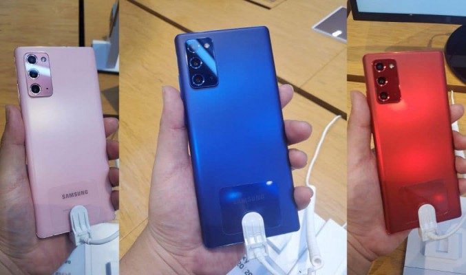 韓版獨家新色？Galaxy Note 20推出 Mystic Pink、Mystic Blue 及 Mystic Red三新色！