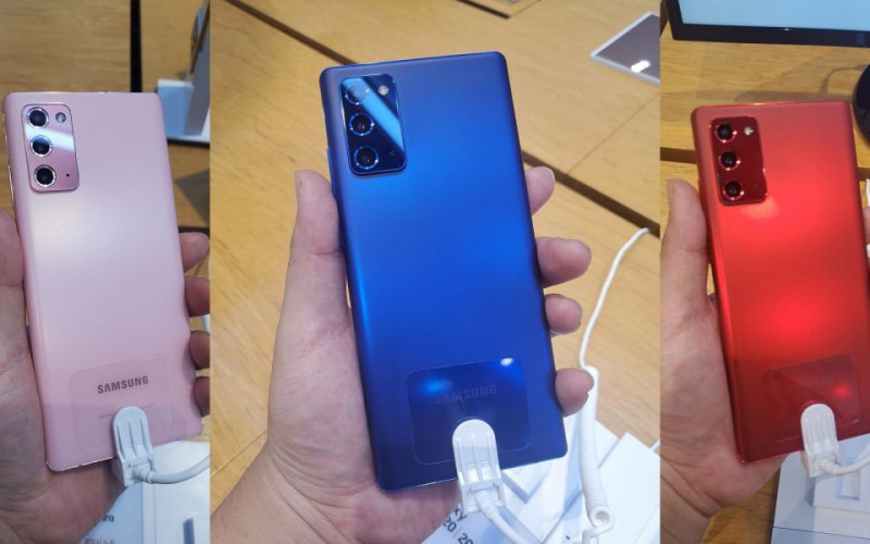 韓版獨家新色？Galaxy Note 20推出 Mystic Pink、Mystic Blue 及 Mystic Red三新色！