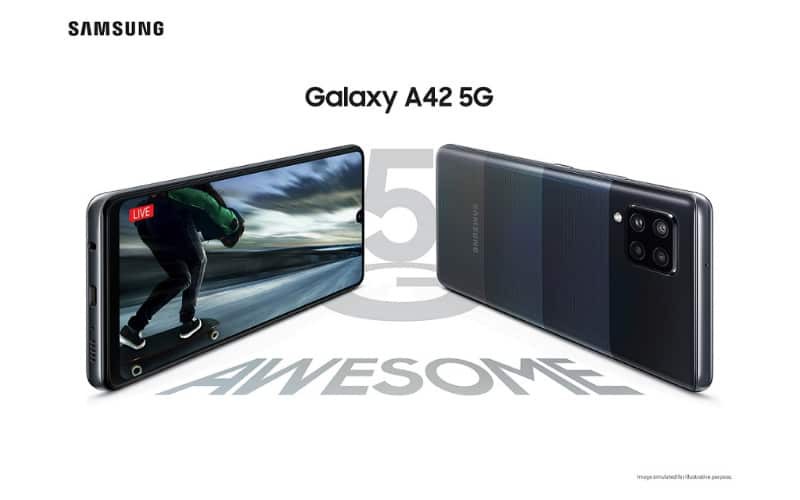 SAMSUNG 最平5G 手機，Galaxy A42 5G 開價$3,198 !