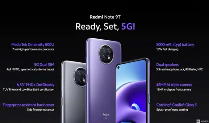 歐洲價都唔駛 $1,900，Redmi Note 9T 平霸 5G 發表