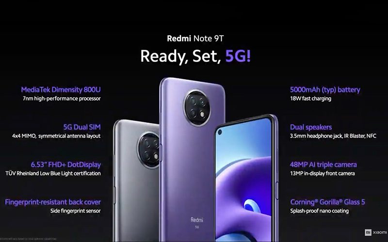 歐洲價都唔駛 $1,900，Redmi Note 9T 平霸 5G 發表