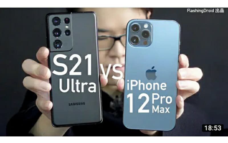 【全方向比拼】Samsung Galaxy S21 Ultra vs Apple iPhone 12 Pro Max！相機｜效能｜電池｜螢幕｜深入評測！by FlashingDroid