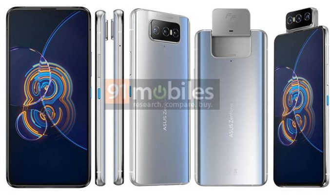 繼續有電動翻轉鏡頭，疑似 ZenFone 8 官方機圖流出