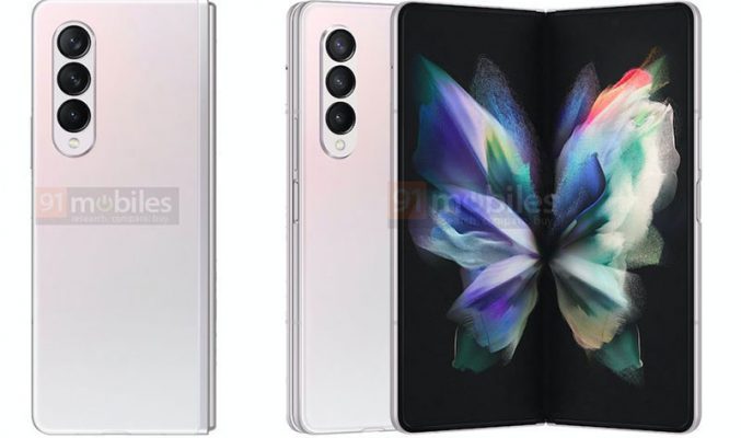 三色機身、側邊指紋、屏下前鏡，Galaxy Z Fold3 原廠機圖被曝