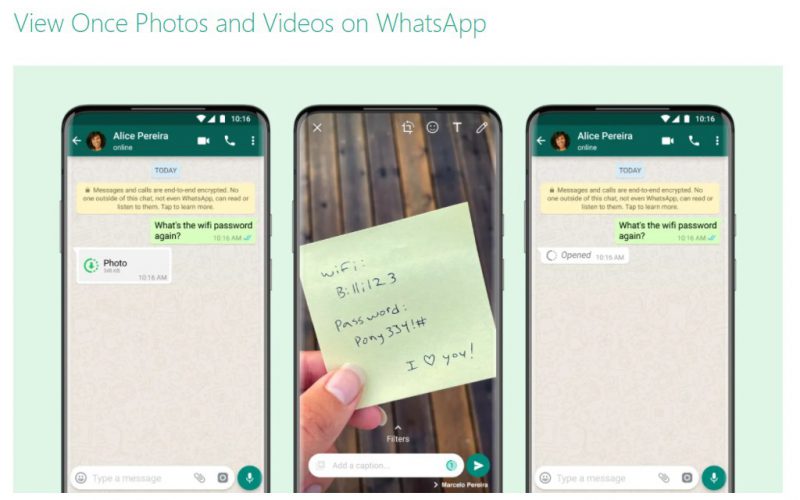 WhatsApp 推出“只看一次” 圖片及影片新功能！