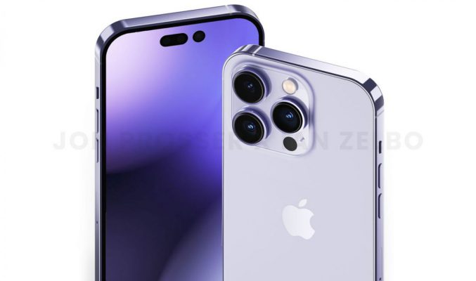 或新推紫色版、轉用藥丸開孔屏，iPhone 14 Pro 高清渲染圖曝光