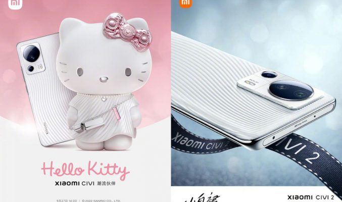 確認聯動 Hello Kitty！9／27 發佈 Xiaomi Civi 2 廠方先曝機身外觀