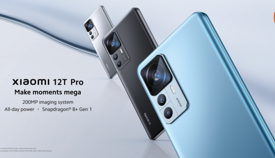 搭載2億像素及8+ Gen 1， Xiaomi 12T Pro 港行叫價$4,799!