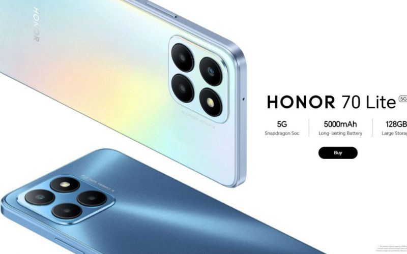 入門5G發表，HONOR 70 Lite 開價約千九港元!