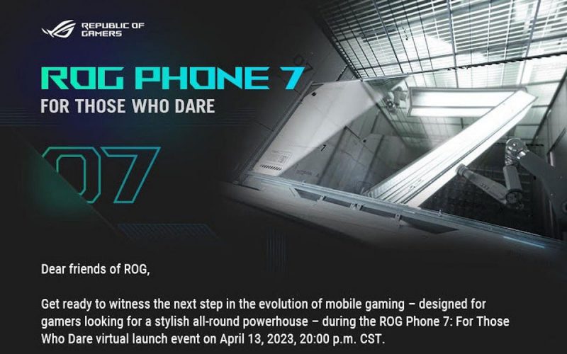 電競機王發佈有期！ASUS ROG Phone 7 確認 4 月 13 日現身