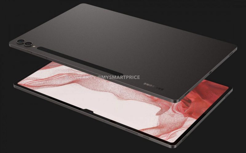 Galaxy Tab S9 Ultra 渲染圖曝光！螢幕維持前代設計、機背增雙鏡模組