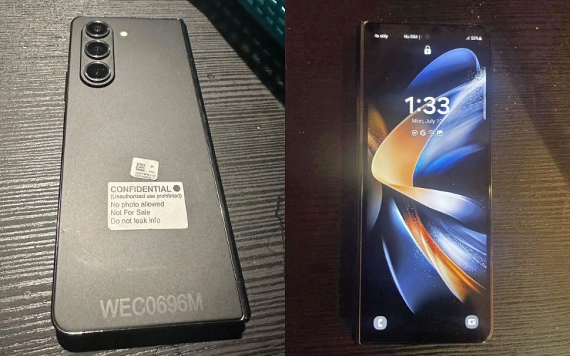 疑似 Galaxy Z Fold5 實機照曝光！闔屏後近乎無縫、開屏摺痕大減