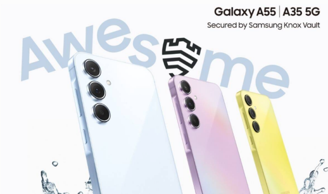 SAMSUNG 防水中階，Galaxy A35 A55 5G下週在港發表!