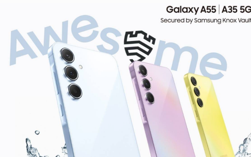 SAMSUNG 防水中階，Galaxy A35 A55 5G下週在港發表!