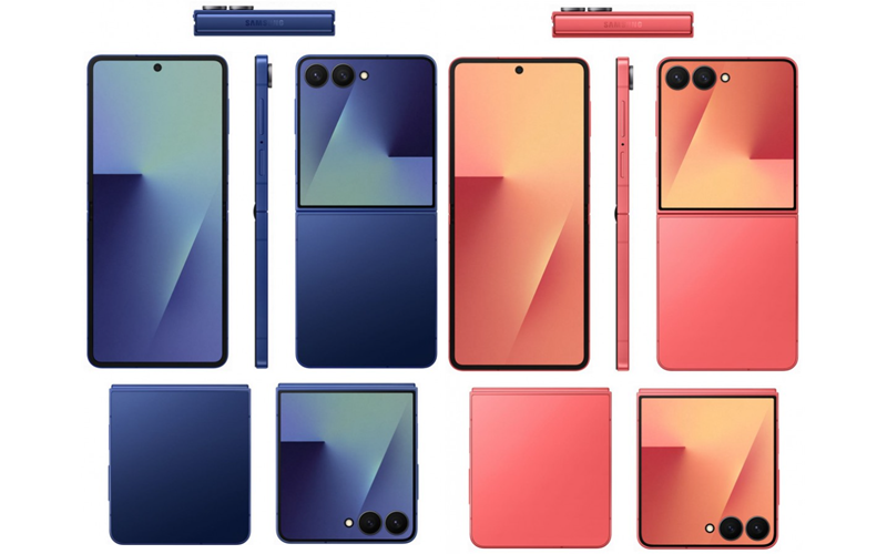SAMSUNG Galaxy Z Flip7系列終極渲染圖曝光 7月9日Unpacked發佈會前夕全面睇!