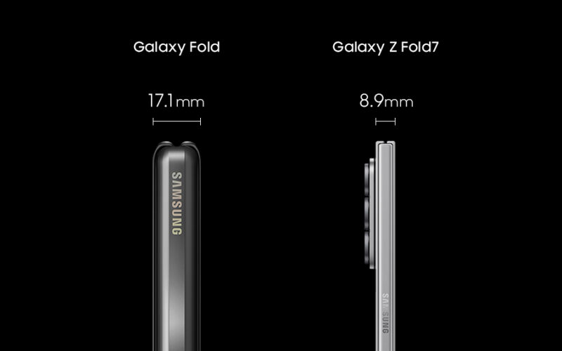 17.1mm 到 8.9mm 的極致纖薄革命，SAMSUNG 摺疊屏幕手機六代進化史!