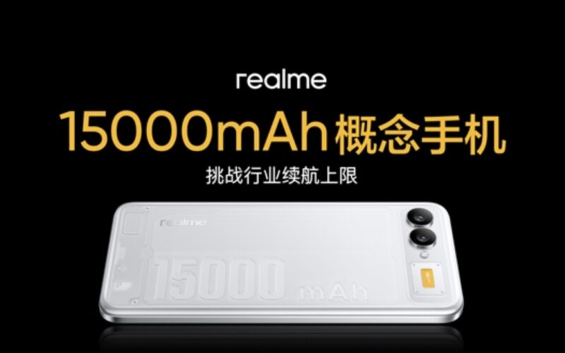 15000mAh 電池僅 8.89mm 厚，realme 概念手機亮相!