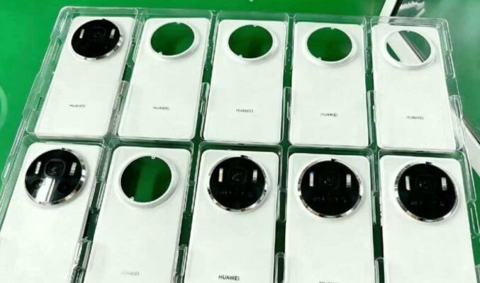 HUAWEI Mate 80 系列實機蓋板曝光! 三角三鏡及雙閃光燈造型成焦點?