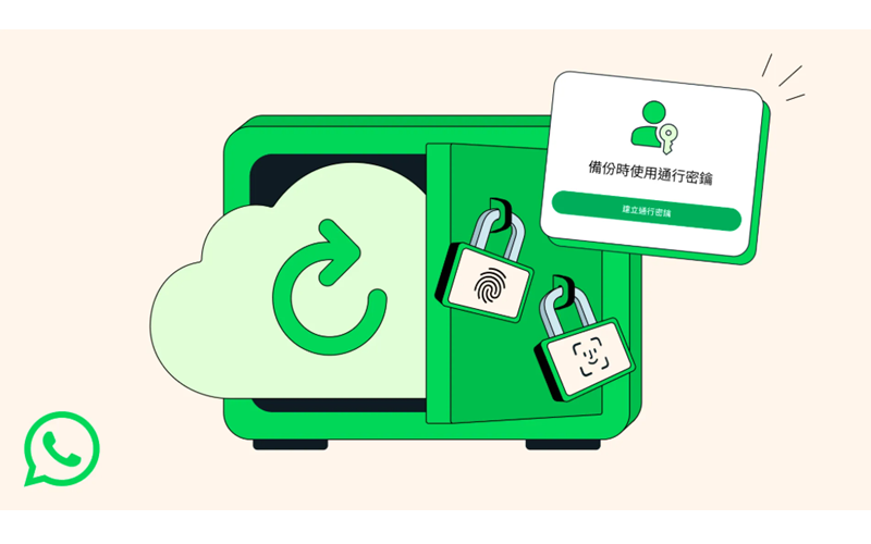 WhatsApp 推出加密對話備份功能!
