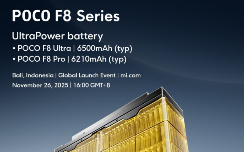 Poco F8 系列電池規格曝光 Ultra 型號配備 6500mAh 大電池!