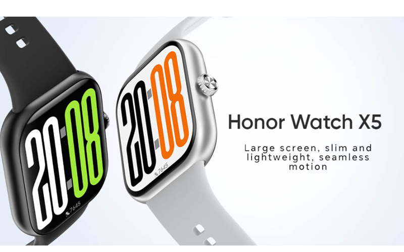 定價進取！HONOR Watch X5 輕薄大錶屏、14 日電量 挑戰同級性價比!