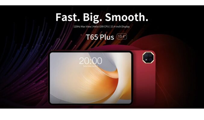 Teclast T65 Plus 香港上市！13.4 吋 120Hz 大屏、10000mAh 電量，售價 $1,499