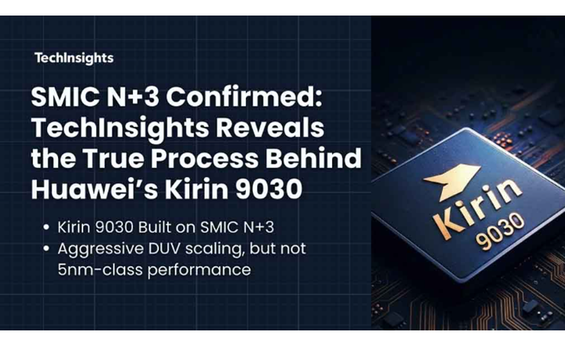 Techinsights 拆解確認：Kirin 9030 採用中芯國際 5nm 製程，性能飆升 42% 背後真相!