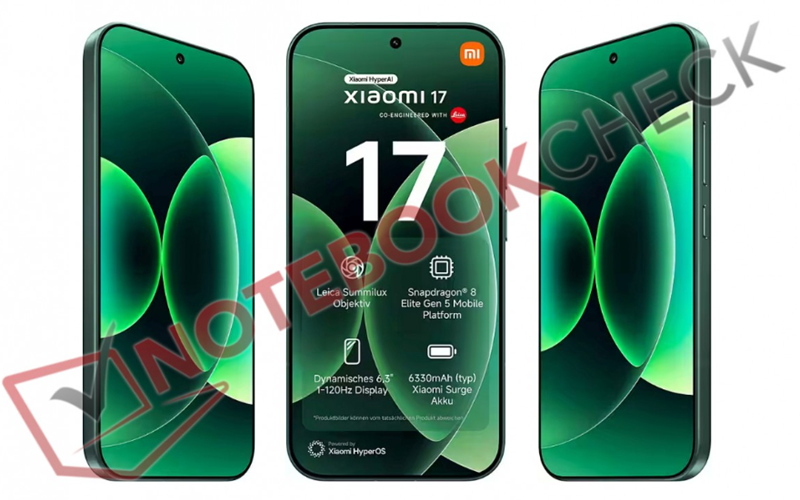 歐版電池縮水？Xiaomi 17 海外售價、規格曝光！