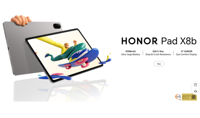 配備 10,100mAh 大容量電池，首發售價折合僅約 $1,350 起! HONOR Pad X8b 低調登場