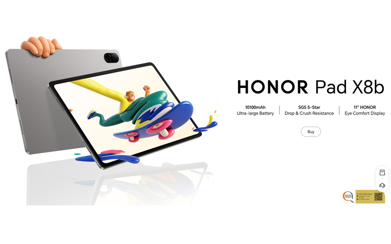 配備 10,100mAh 大容量電池，首發售價折合僅約 $1,350 起! HONOR Pad X8b 低調登場