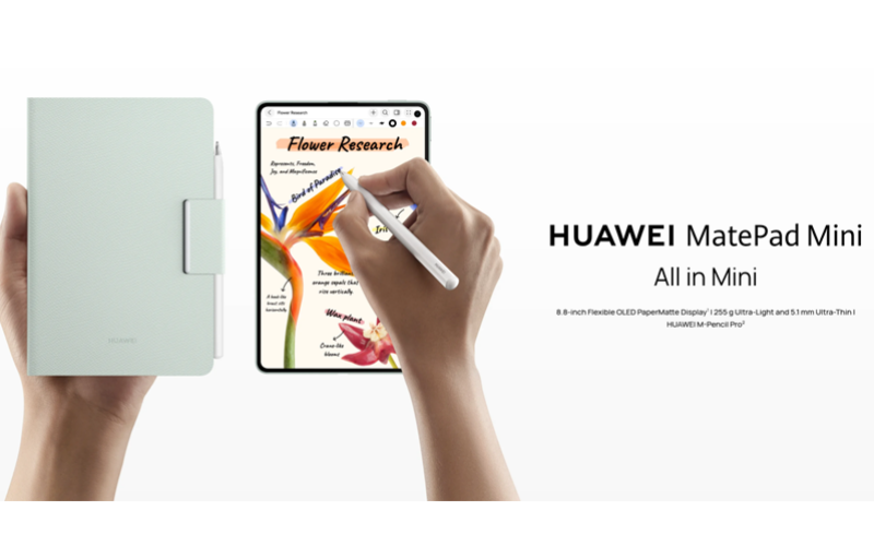 iPad mini 最強對手登場！HUAWEI MatePad Mini 全球版發佈：5.1mm 纖薄配 PaperMatte 護眼屏