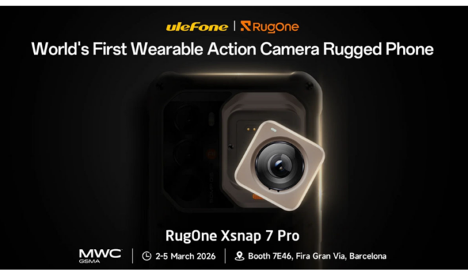 【MWC 2026】Ulefone RugOne Xsnap 7 Pro 挑戰 HONOR 機器人手機，首創分離式鏡頭設計!