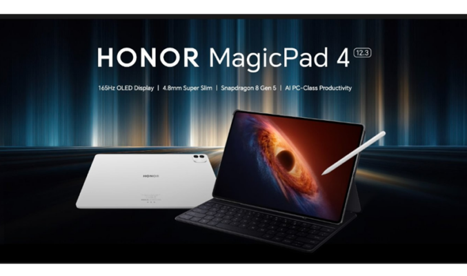 【MWC 2026】HONOR MagicPad 4 正式發布：4.8mm 極致纖薄力壓 iPad Pro，全面進攻最強生產力平板市場！