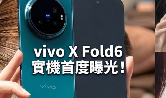 vivo X Fold6 實機首度曝光！確認搭載 OriginOS 6 Fold、傳配備天璣9500與6900mAh大電