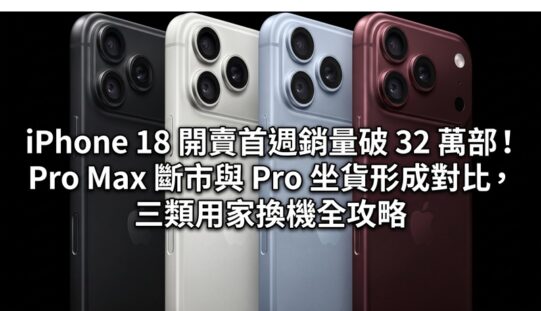 iPhone 18 開賣首週銷量破 32 萬部！Pro Max 斷市與 Pro 坐貨形成對比，三類用家換機全攻略