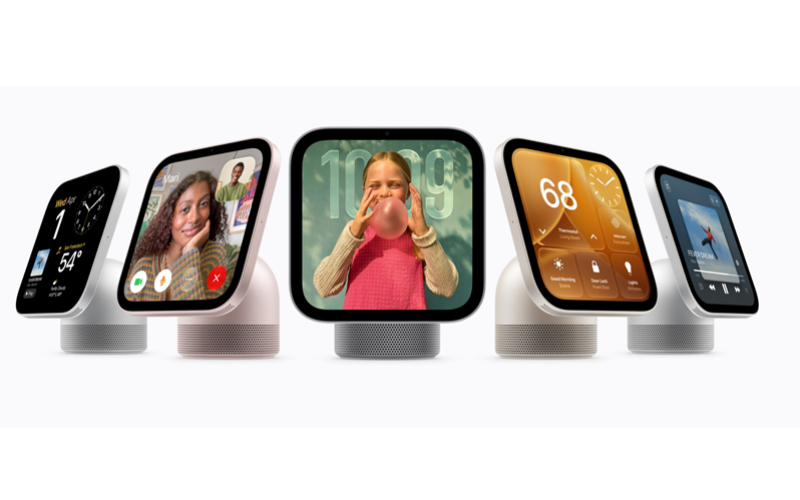 Apple 發表全新智能家居設備 HomeView：內建 7 吋觸控屏及 Siri AI 助理