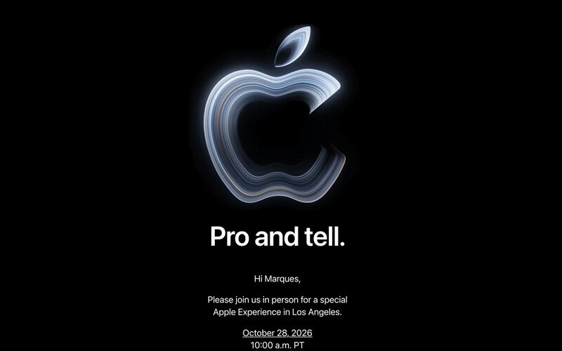 Apple 宣佈10月28日舉行「Pro and tell」發佈會：傳觸控屏 MacBook Pro 及 OLED iPad mini 即將登場